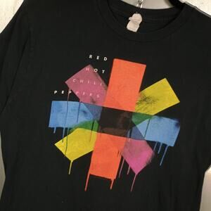 Red Hot Chili Peppers Vintage Y2K Bay island T-shirt Large Rainbow Alternative
